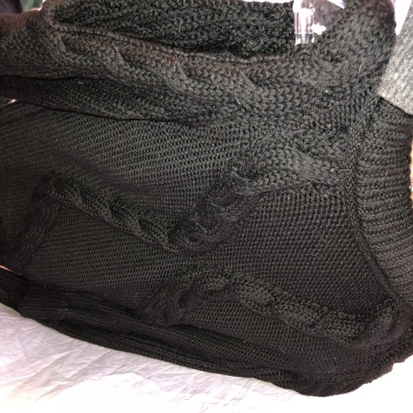 intermix NEW INCREDIBLE CHUNKY cold shoulder S cable knit sweater - Picture 2 of 3